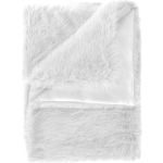 Heckett & Lane Fake Fur Plaid Perle - Misty White 140x200cm