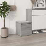 Vidaxl Opbergbox Met Lade 40,5x40x40 Cm Bewerkt Hout Sonoma Eik - Grijs