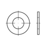 TOOLCRAFT 159246 Onderlegringen Binnendiameter: 3.2 mm Staal Galvanisch verzinkt 200 stuk(s)
