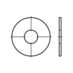 TOOLCRAFT 159275 Spatbordschijven Binnendiameter: 8.4 mm Staal Galvanisch verzinkt 200 stuk(s)