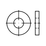 TOOLCRAFT TO-5378097 Onderlegringen 25 mm DIN 7349 RVS A4 10 stuk(s)