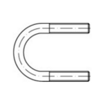 TOOLCRAFT Rondstaalbeugels (Ã) 82 mm M12 N/A Galvanisch verzinkt staal 50 stuk(s)