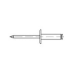 TOOLCRAFT 160057 Open blindklinknagel (Ã x l) 5 mm x 8 mm Aluminium Staal 500 stuk(s)