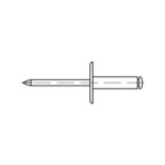 TOOLCRAFT 160153 Open blindklinknagel (Ã x l) 5 mm x 8 mm Aluminium Staal 250 stuk(s)