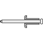 TOOLCRAFT 194733 Blindklinknagel (Ã x l) 3 mm x 6 mm Staal Aluminium A3*6 D7337-AL/ST 10 stuk(s)