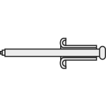 TOOLCRAFT 194726 Blindklinknagel (Ã x l) 3 mm x 12 mm Staal Aluminium A3*12 D7337-AL/ST 10 stuk(s)