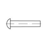 TOOLCRAFT 1061614 Halfronde klinknagel (Ã x l) 2 mm x 20 mm RVS 200 stuk(s)