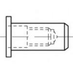 TOOLCRAFT TO-5444286 Blindklinkmoer M6 Staal 500 stuk(s)