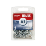 Novus 016039 Blindklinknagel (Ã x l) 3 mm x 6 mm Aluminium Aluminium 70 stuk(s)