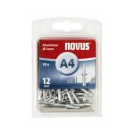 Novus 053645 Blindklinknagel (Ã x l) 4 mm x 12 mm Aluminium Aluminium 70 stuk(s)