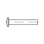 TOOLCRAFT 112338 Lensklinknagel (Ã x l) 2.5 mm x 5 mm Staal 1000 stuk(s)