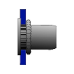 Bralo 371206009 Blindklinkmoeren cilinderkop open staal rond met geribbelde nagel Staal M6 Afm. (Ã x l) 8.9 mm x 14.5 mm 500 stuk(s)