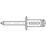 TOOLCRAFT TO-5455302 Open blindklinknagel 4.8 mm 250 stuk(s)