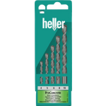 Heller Beton-/steenboorset | 5-delig | d. 4 / 5 / 6 / 8 / 10 mm | 1 stuk - 17755