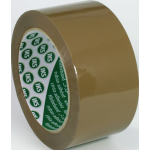 Verpakkingsplakband PP | bruin | lengte 66 m | breedte 50 mm wiel | 6 stuks - 4422000055