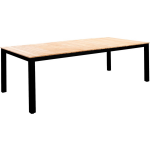 Arashi dining table 220x100cm. alu black/teak - Bruin