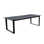 Teeburu table 240x100cm. alu black/slate