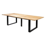 Kaihou table 300x100cm. alu black/teak