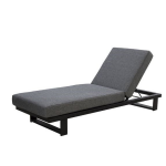 Kazoku lounger alu black/panther black