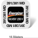 Energizer 16 Stuks (16 Blisters A 1 Stuk) 381/391 Knoopcel Horloge Batterij Zilver-oxide (S)