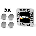 Energizer 5 Stuks - 384/392 1.55v Knoopcel Batterij