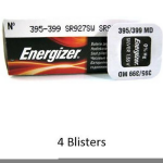 Energizer 4 Stuks (4 Blisters A 1 Stuk) 395 / 399 Sr927sw 52mah 1.55v Knoopcel Batterij