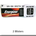 Energizer 2 Stuks (2 Blisters A 1 Stuk) 395 / 399 Sr927sw 52mah 1.55v Knoopcel Batterij