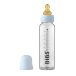 BIBS Fles Glas Baby Blue 225ml
