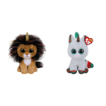 ty - Knuffel - Beanie Boo&apos;s - Ramsey Lion & Christmas Unicorn