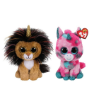 ty - Knuffel - Beanie Boo&apos;s - Gumball Unicorn & Ramsey Lion
