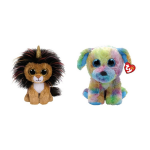 ty - Knuffel - Beanie Boo&apos;s - Ramsey Lion & Max Dog