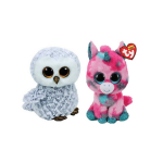 ty - Knuffel - Beanie Boo&apos;s - Gumball Unicorn & Owlette Owl