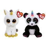 ty - Knuffel - Beanie Boo&apos;s - Pegasus Unicorn & Paris Panda