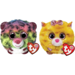 ty - Knuffel - Teeny Puffies - Dot Leopard & Tabitha Cat