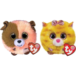 ty - Knuffel - Teeny Puffies - Mandarin Dog & Tabitha Cat
