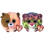 ty - Knuffel - Teeny Puffies - Mandarin Dog & Dot Leopard