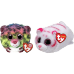 ty - Knuffel - Teeny Puffies - Dot Leopard & Tabor Tiger