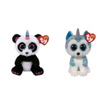 ty - Knuffel - Beanie Boo&apos;s - Paris Panda & Helena Husky