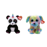 ty - Knuffel - Beanie Boo&apos;s - Paris Panda & Max Dog