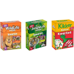 Identity Games Spellenbundel - Kwartet - 3 Stuks - Wildlife Kwartet & Junglelife Kwartet & Kikker Jr. Kwartet