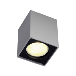 SLV Altra Dice 151514 Plafondlamp Hoogvoltage halogeenlamp GU10 35 W Zilver-grijs, - Zwart