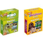 Identity Games Spellenbundel - Kwartet - 2 Stuks - Dino Kwartet & Huisdieren Kwartet