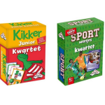 Identity Games Spellenbundel - Kwartet - 2 Stuks - Kikker Jr. Kwartet & Sport Weetjes Kwartet