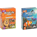 Identity Games Spellenbundel - Kwartet - 2 Stuks - Wildlife Kwartet & Sealife Kwartet