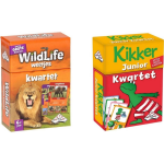 Identity Games Spellenbundel - Kwartet - 2 Stuks - Wildlife Kwartet & Kikker Jr. Kwartet