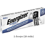 Energizer 20 Stuks (2 Doosjes A 10 Stuks) Aa Batterij Ultimate Fr6 Lithium 3000 Mah 1.5v (Penlite)