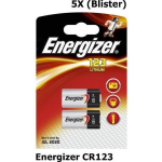 Energizer 10 Stuks (5 Blisters A 2stk) - Cr123 Lithium Batterij