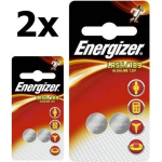 Energizer 4 Stuks (2 Blister A 2st) G10 / Lr54 / 189 / Ag10 1.5v Alkaline Knoopcel Batterij