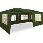 MaxxGarden Partytent - Paviljoen - 3x6m Met Zijwanden - Waterdicht Pro Met 32mm Buizen - Groen