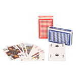 Clown Games Set Van 4x Speelkaarten Rood En/kartonnen Kaarten - Kaartspel - Blauw
